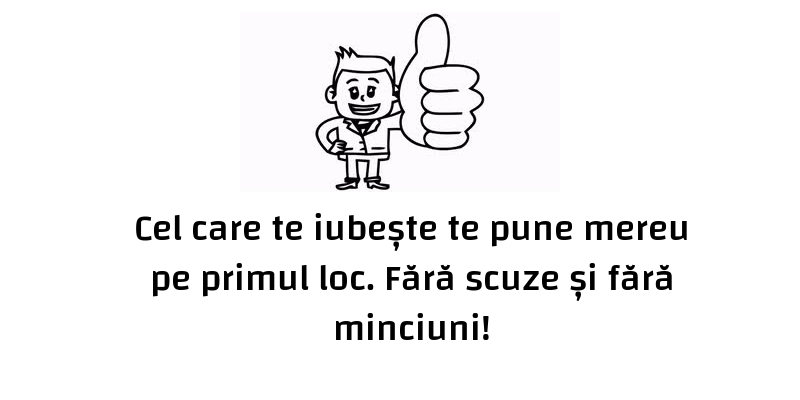 Mesaje frumoase despre iubire - Cel care te iubeste te pune mereu pe primul loc