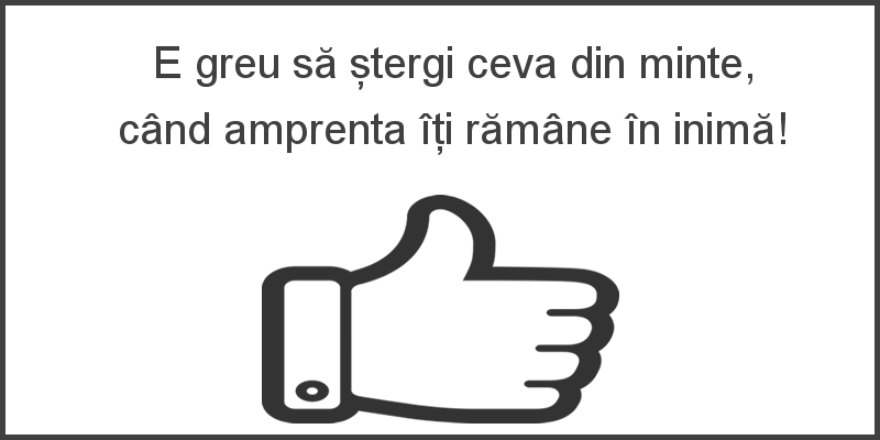 Mesaje frumoase despre iubire - E greu să ștergi ceva din minte